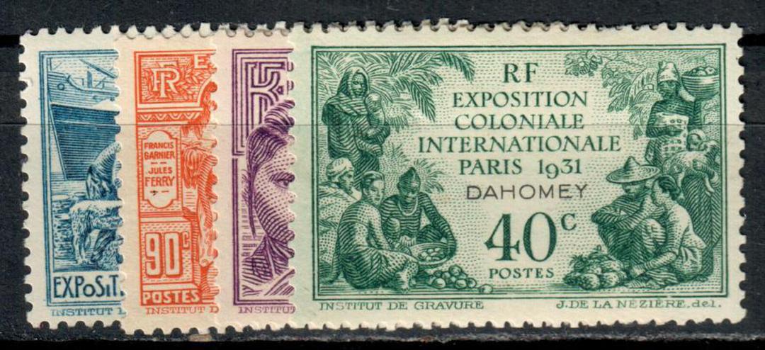 DAHOMEY 1931 International Colonial Exhibition. Set of 4. - 9214 - Mint image 0