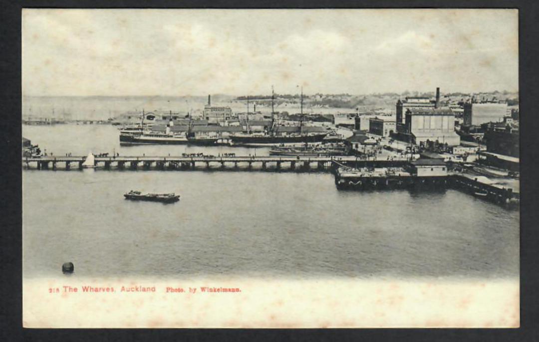 Early Undivided Postcard of the Wharves Auckland. - 45245 - Postcard image 0