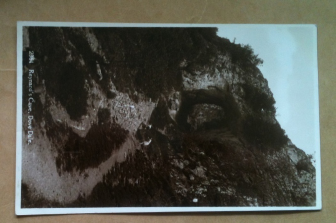 Real Photograph of Reynard's Cave Dovedale. - 242603 - Postcard image 0