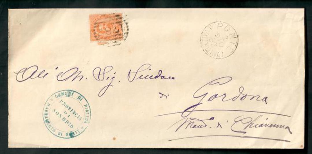 ITALY 1882 Letter from Ponte Valtelina. Cancel 651. - 138753 - PostalHist image 0