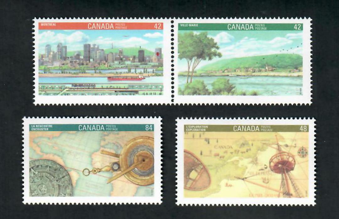 CANADA 1992 International Youth Stamp Exhibition. Set of 4 including joined pair. - 20217 - UHM image 0