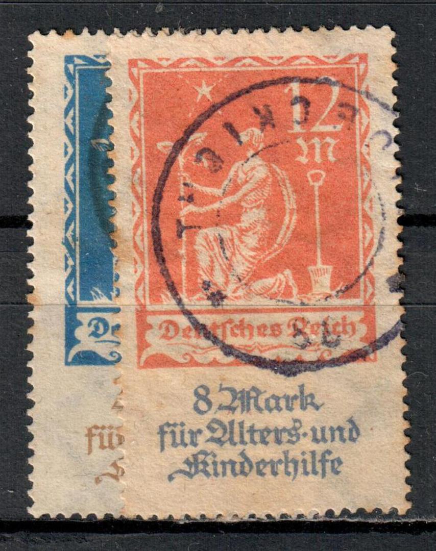 GERMANY 1922 Fund for the Old and for Children. Set of 2. - 76090 - Used image 0