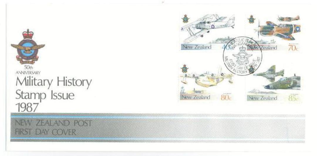 NEW ZEALAND 1987 Airforce. Set of 4 on first day cover. - 520819 - FDC image 0