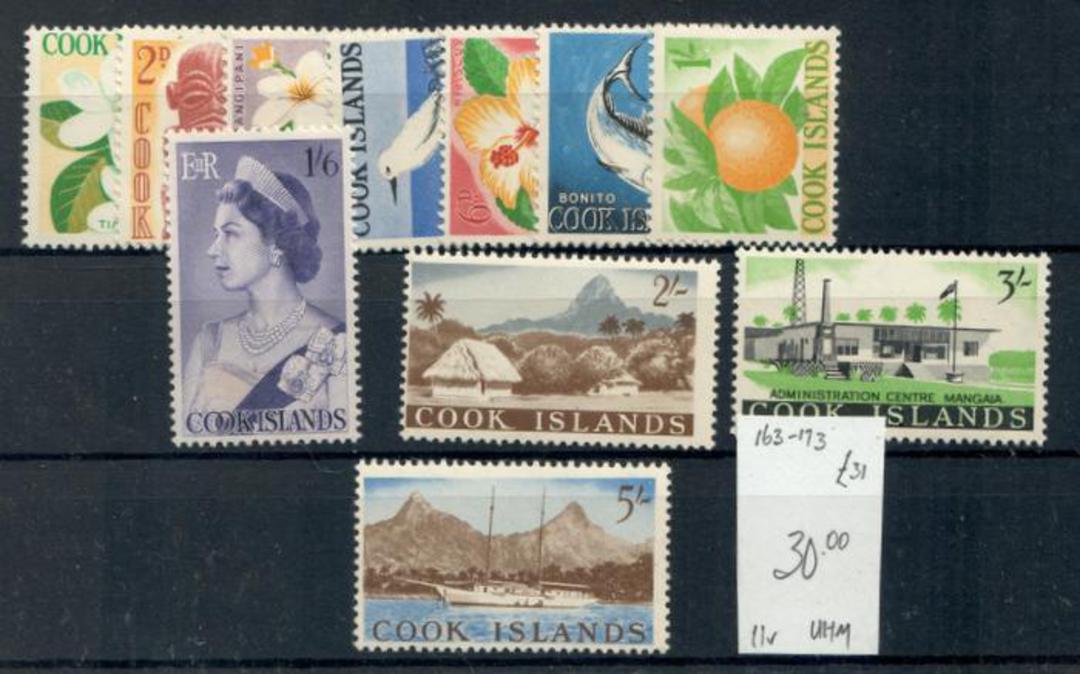 COOK ISLANDS 1963 Definitives. Set of 11. - 20436 - UHM image 0