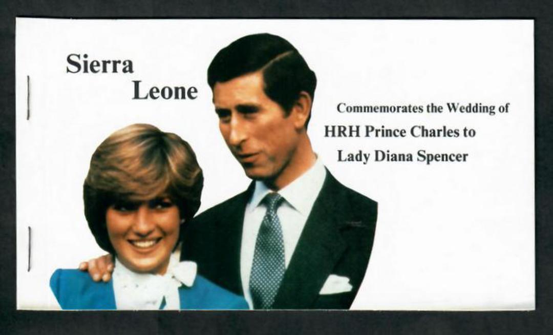 SIERRA LEONE 1981 Royal Wedding of Prince Charles and Lady Diana Spencer. Booklet. - 31683 - UHM image 0