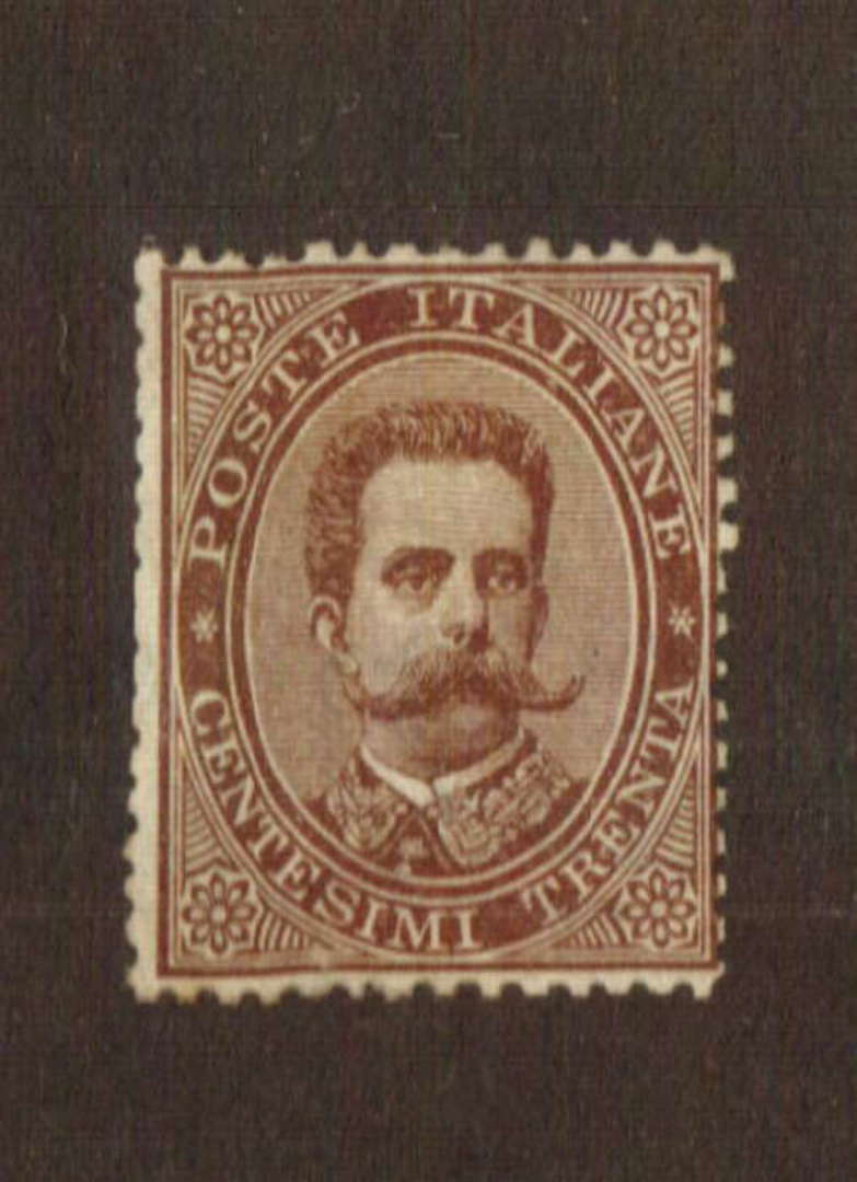 ITALY 1879 Definitive 30c Brown. - 71111 - MNG image 0