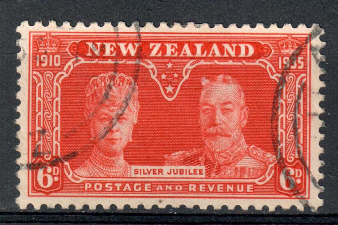 NEW ZEALAND 1935 Silver Jubilee 6d Orange. - 10156 - VFU image 0