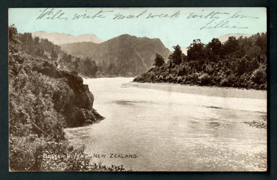 Early Undivided Postcard of Buller River. - 48806 - Postcard image 0