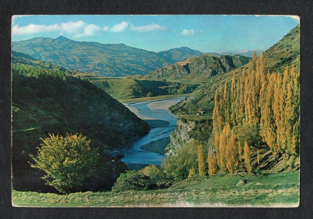 Modern Coloured Postcard by Gladys Goodall of Arthur's Point Shotover River Queenstwn. - 444399 - Postcard image 0