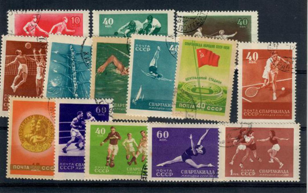RUSSIA 1956 Spartacist Games. Set of 14. - 21330 - FU image 0
