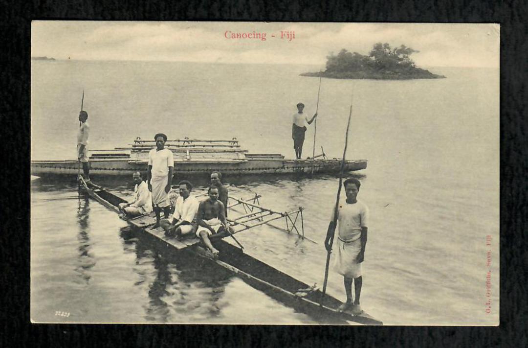 FIJI Postcard. Canoing. - 243891 - Postcard image 0