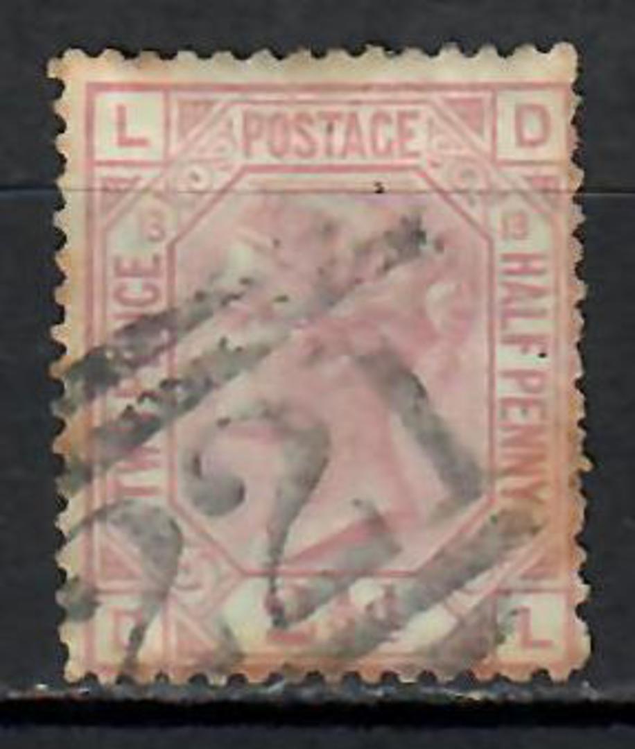 GREAT BRITAIN 1873 Victoria 1st Definitive 2½d Rosy Mauve. Plate 13. Toning. - 201 - Used image 0