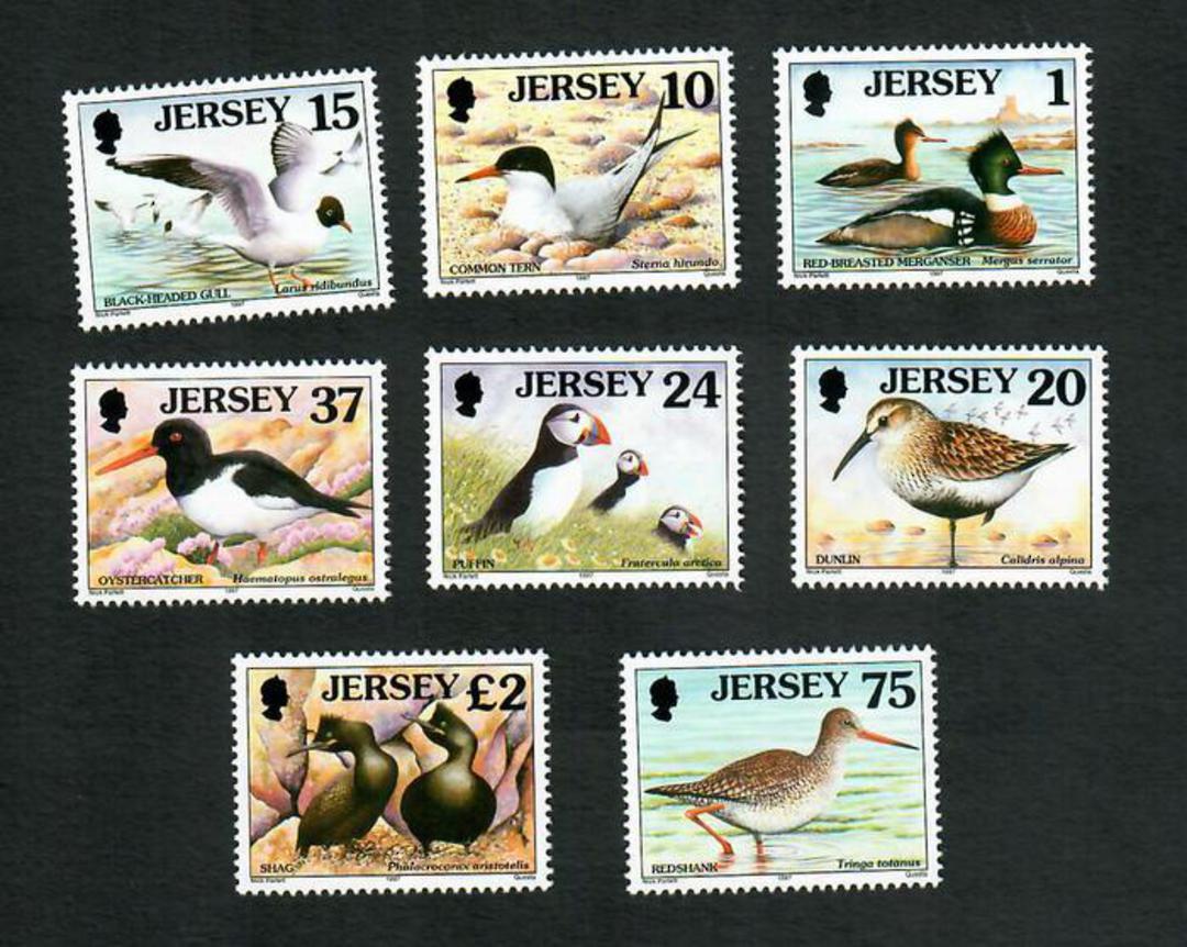 JERSEY 1997 Definitives Seabirds and Waders. 8 values issued on 12/2/97 including the £2. - 81476 - UHM image 0