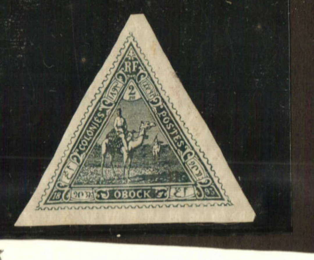 OBOCK 1893 Definitive 2fr Slate-Green. - 74568 - Mint image 0