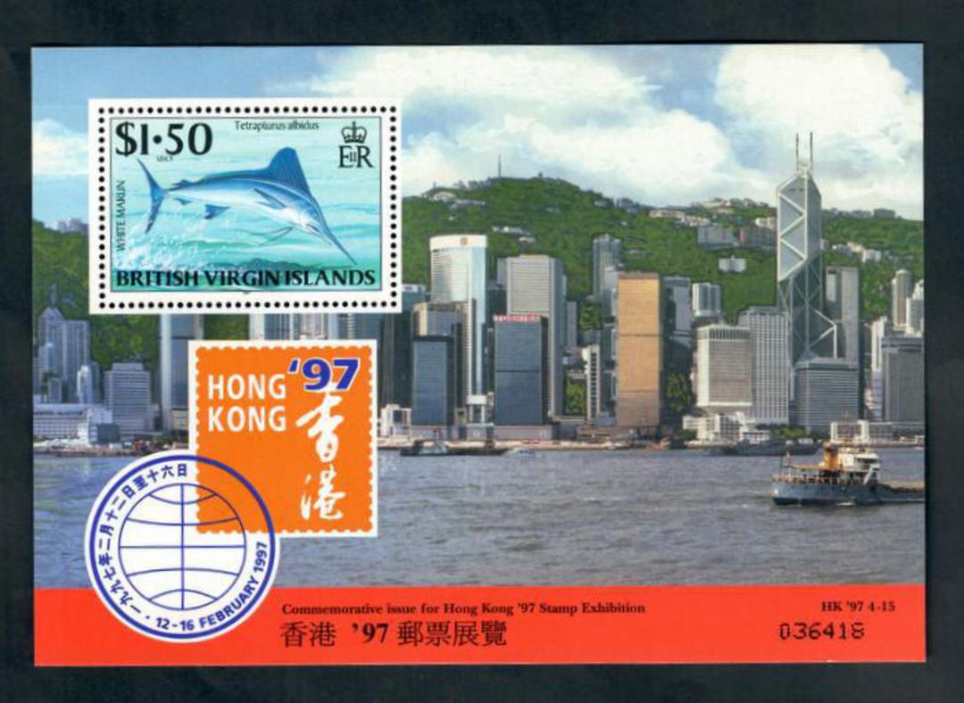 BRITISH VIRGIN ISLANDS 1997 "Hong Kong '97" International Stamp Exhibition. Miniature sheet. - 50146 - UHM image 0