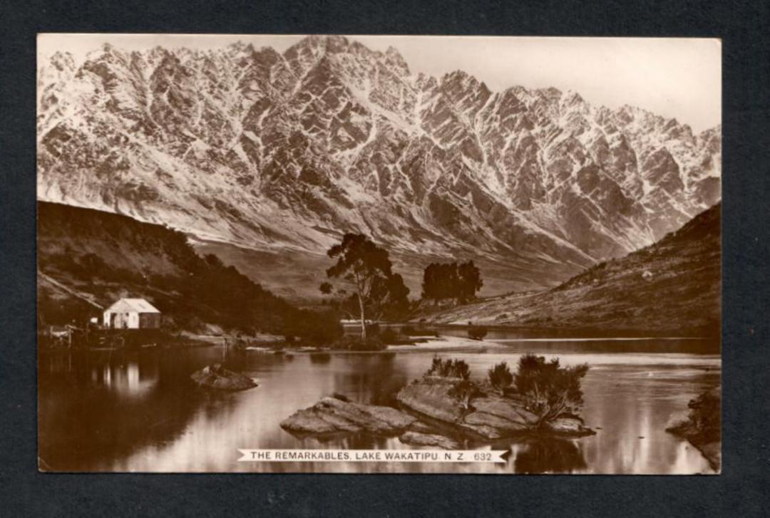 Postcard by William Nees of the Remarkables Lake Wakatipu. - 49414 - Postcard image 0