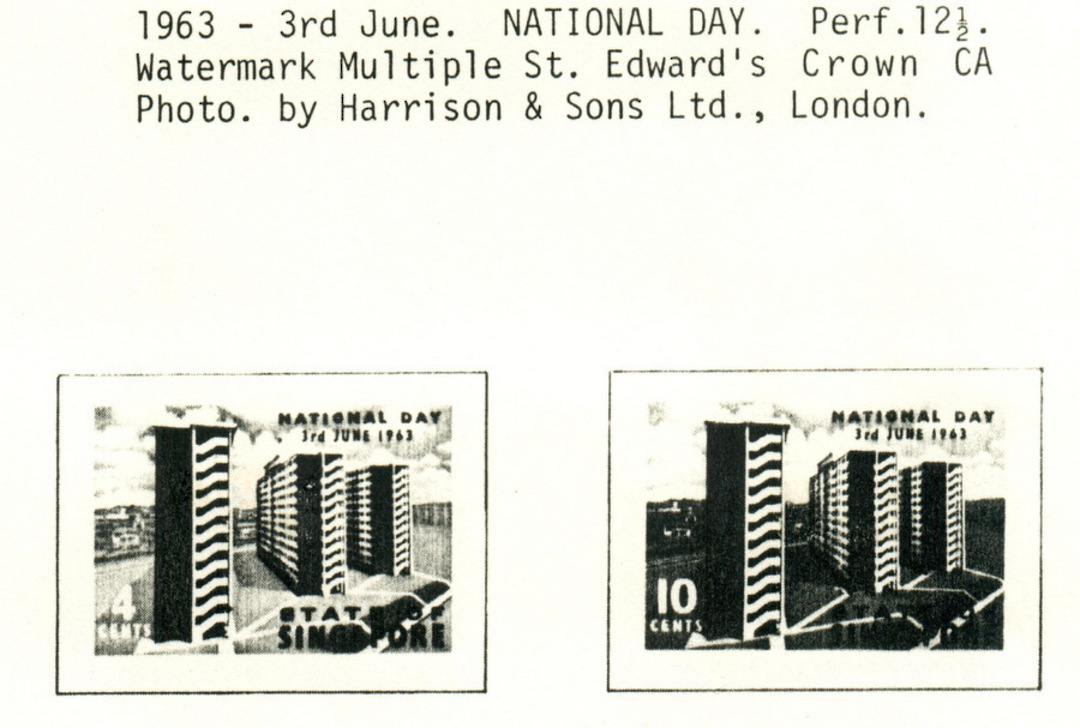 SINGAPORE 1963 National Day. Set of 2. - 59527 - VFU image 0