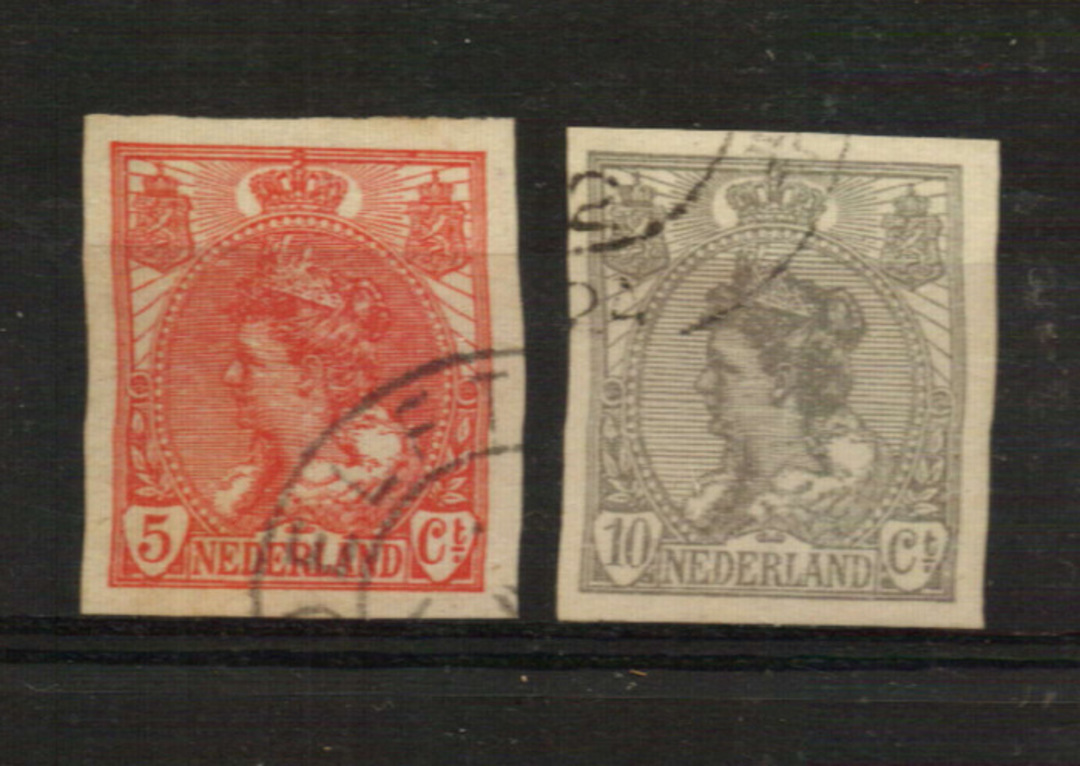 NETHERLANDS 1923 Definitives. Imperf pair. - 21216 - FU image 0