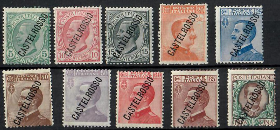 CASTELROSSO 1924 Definitives. Set of 10. - 22766 - Mint image 0