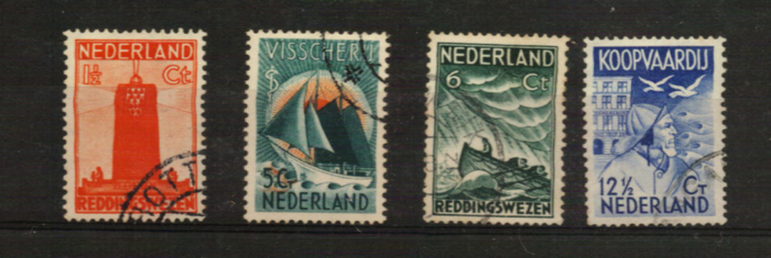 NETHERLANDS 1933 Seamen's Charity. Set of 4. - 21237 - FU image 0