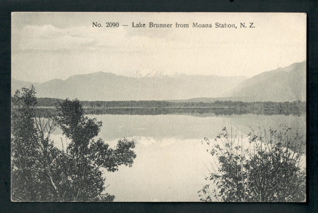 Postcard of Lake Brunner from Moana Station. - 248758 - Postcard image 0