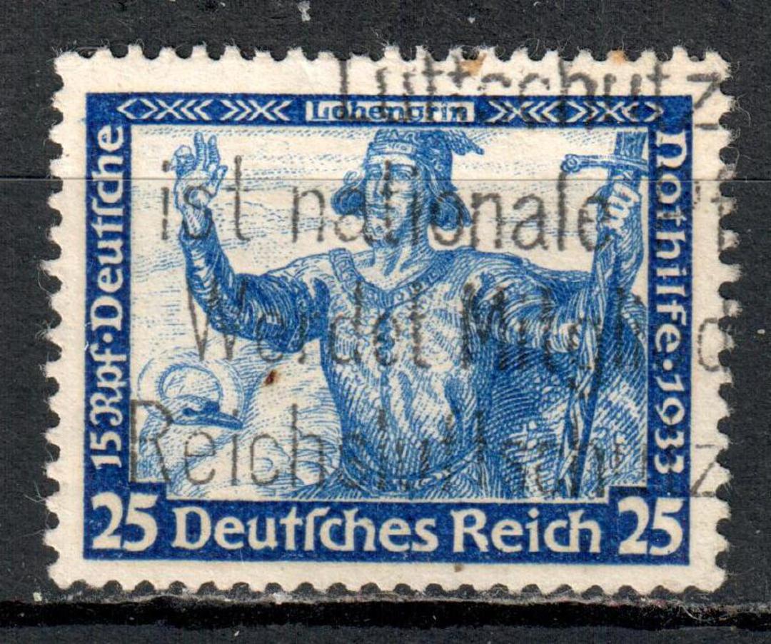 GERMANY 1933 Welfare Fund 25pf+15pf Ultramarine. - 76083 - Used image 0