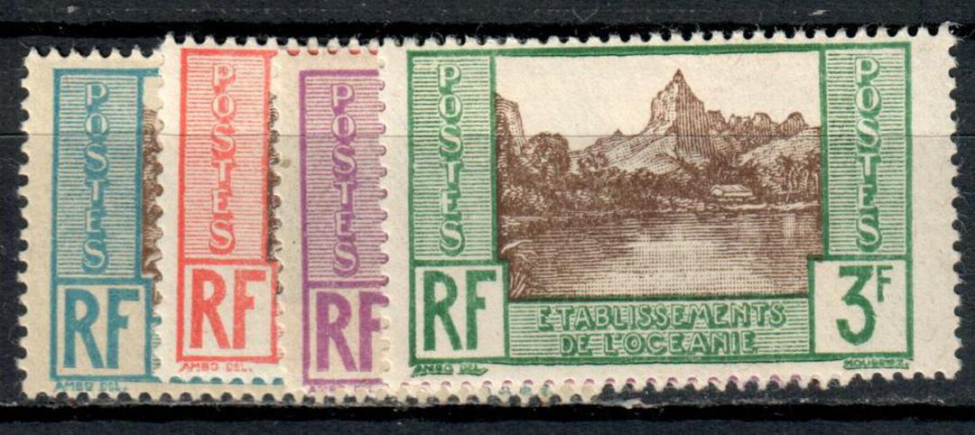 FRENCH OCEANIC SETTLEMENTS 1929 Definitives. Set of 4. - 75315 - LHM image 0