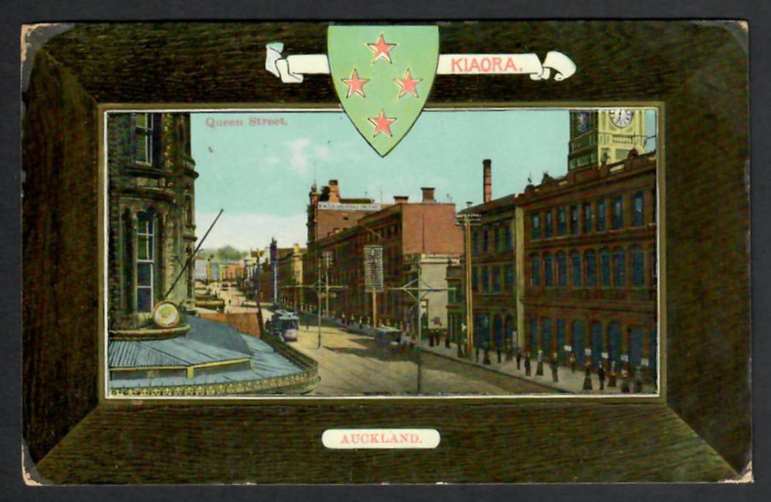 Coloured Postcard of (Queen Street) Auckland. - 45232 - Postcard image 0