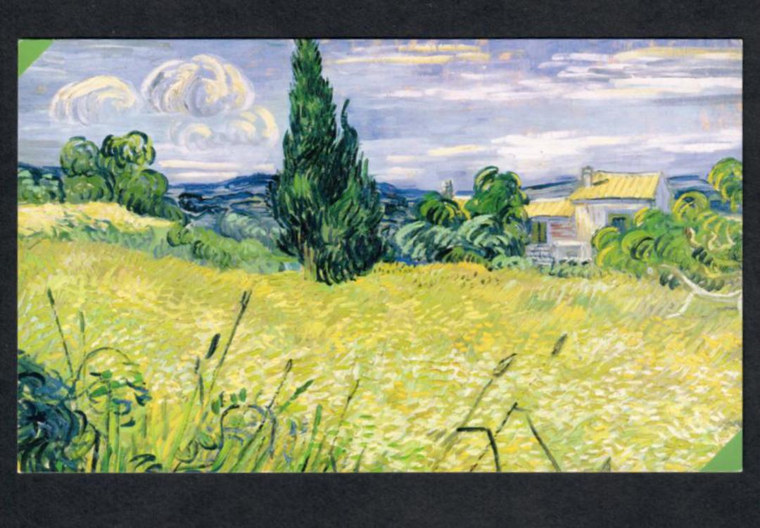 Coloured postcard of Landscape with Green Corn by van Gogh. - 444731 - Postcard image 0