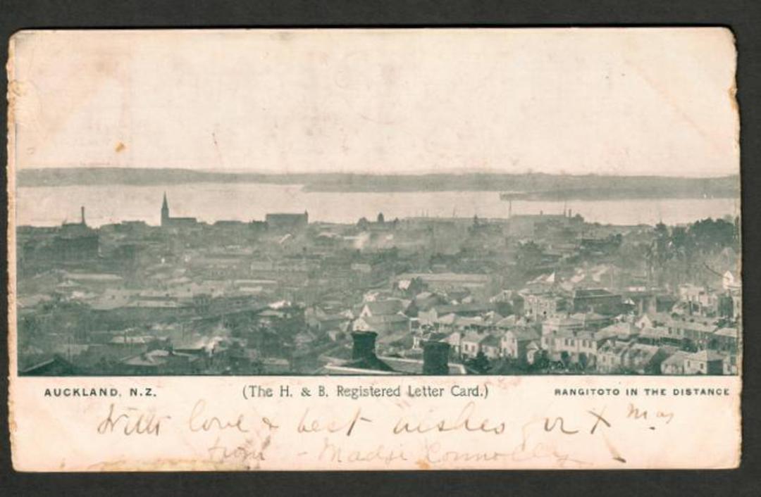 Early Undivided Postcard of Auckland. H & B Registered Card. - 45488 - Postcard image 0