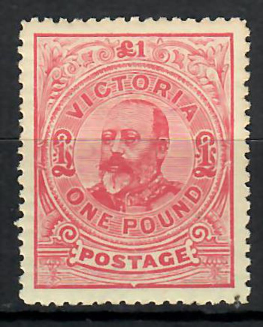 VICTORIA 1901 Edward 7th £1 Dull Rose.Very lightly hinged. - 70446 - LHM image 0