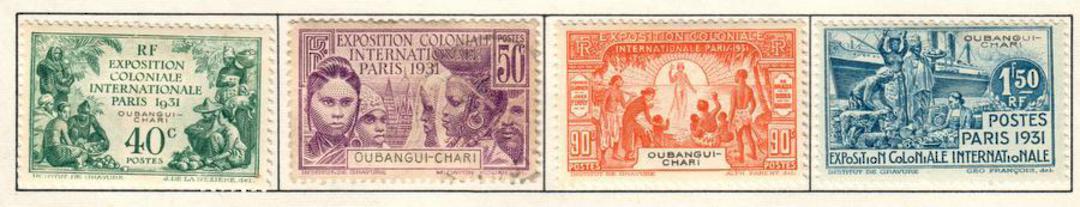 UBANGI-SHARI 1931 International Colonial Exhibition. Set of 4. - 56083 - Mint image 0