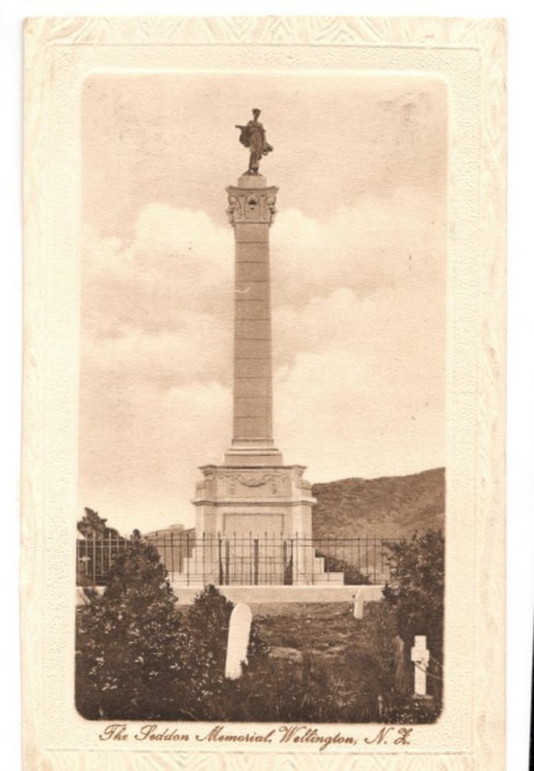 Real Photograph of the Seddon Memorial Wellington. - 47328 - Postcard image 0