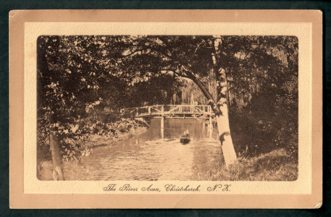 Postcard of River Avon Christchurch (with Bridge). - 48505 - Postcard image 0