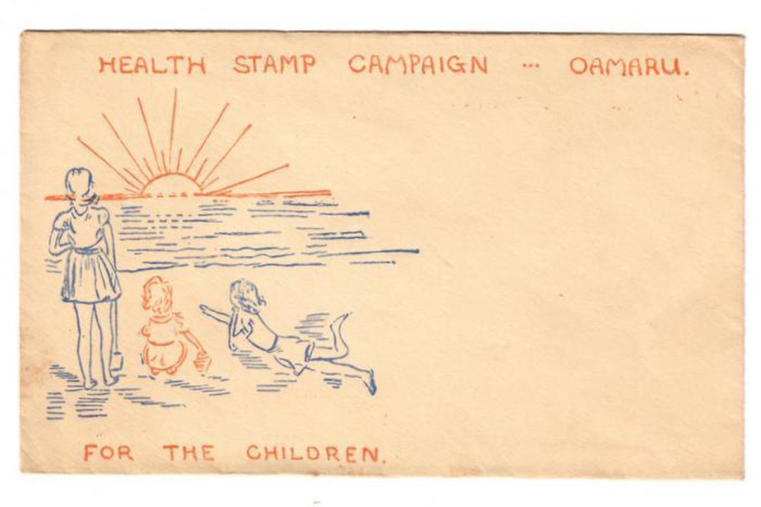 NEW ZEALAND 1936 Health illustrated cover in mint condition, before the overprint. - 33223 - PostalHist image 0