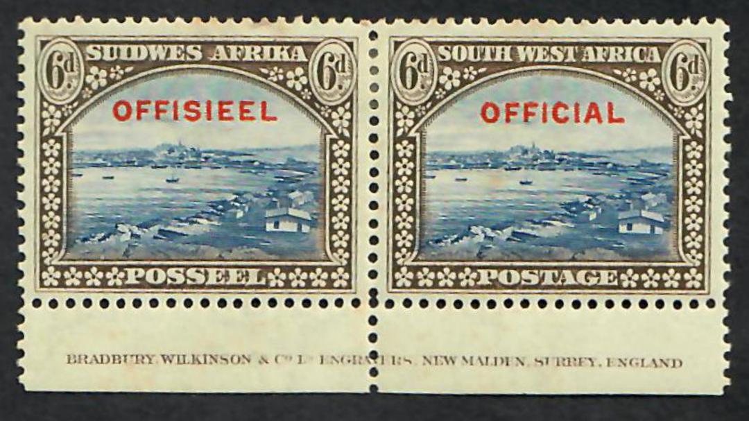 SOUTH WEST AFRICA 1931 Official. Set of 4 in joined pairs. - 23143 - Mint image 2