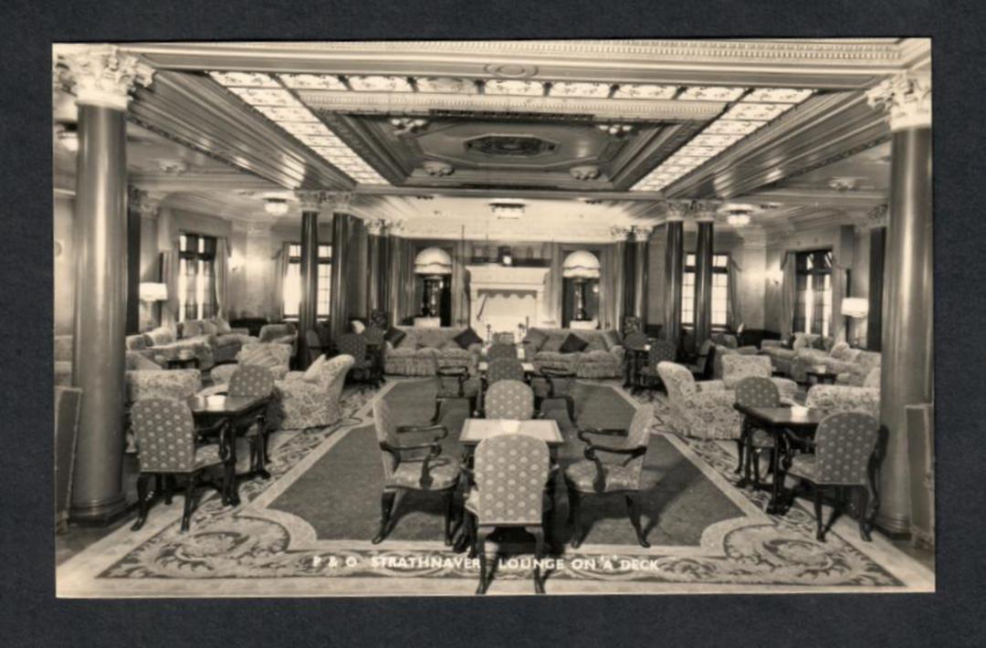 Real Photographs of P & O line S.S Strathnaver. Set of 6. One of the ship and five of the interior. Superb. - 40312 - Postcard image 6
