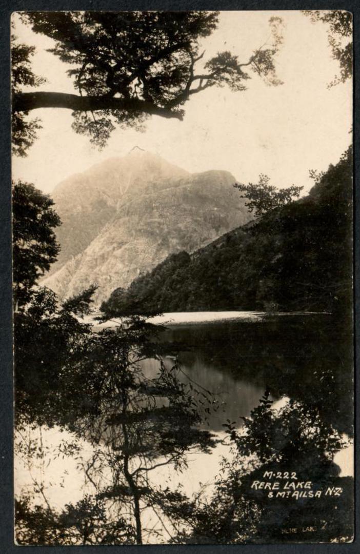 RERE LAKE and MT AILSA. Real Photograph  Fregussons. - 48829 - Postcard image 0