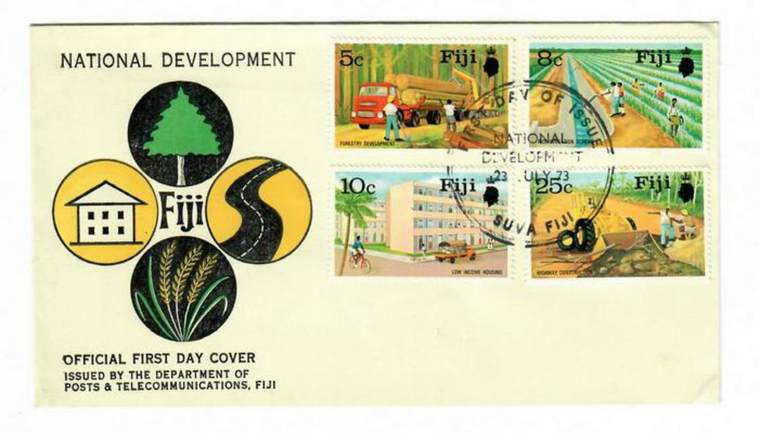 FIJI 1973 Development Projects. Set of 4 on first day cover. - 32112 - FDC image 0