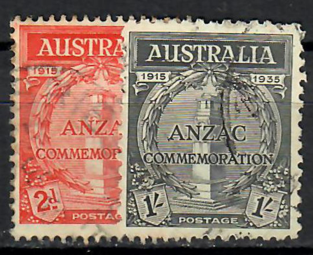 AUSTRALIA 1935 20th Anniversary of the Gallipoli Landing. Some teeth missing on the 1/- otherwise very nice. - 70869 - UHM image 0