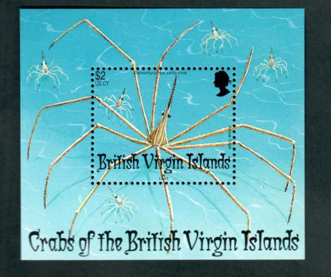 BRITISH VIRGIN ISLANDS 1997 Crabs. Miniature sheet. - 52375 - UHM image 0