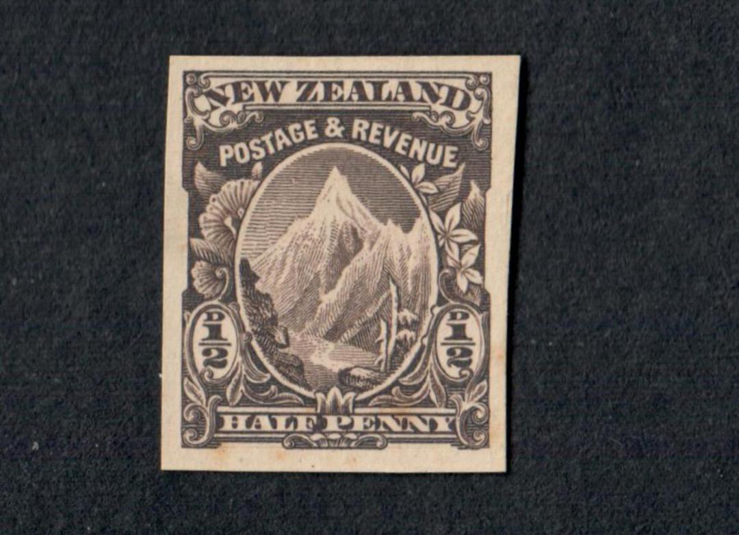 NEW ZEALAND 1898 Pictorial ½d Purple. Imperf. This is a proof of the ½d Green. Refer note in CP. - 3593 - Mint image 0
