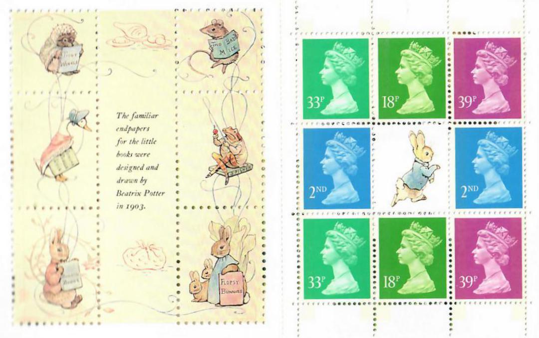 GREAT BRITAIN 1993 Beatrix Potter Booklet with various Regional and other Machins Face £ 6.00. - 23224 - Booklet image 4