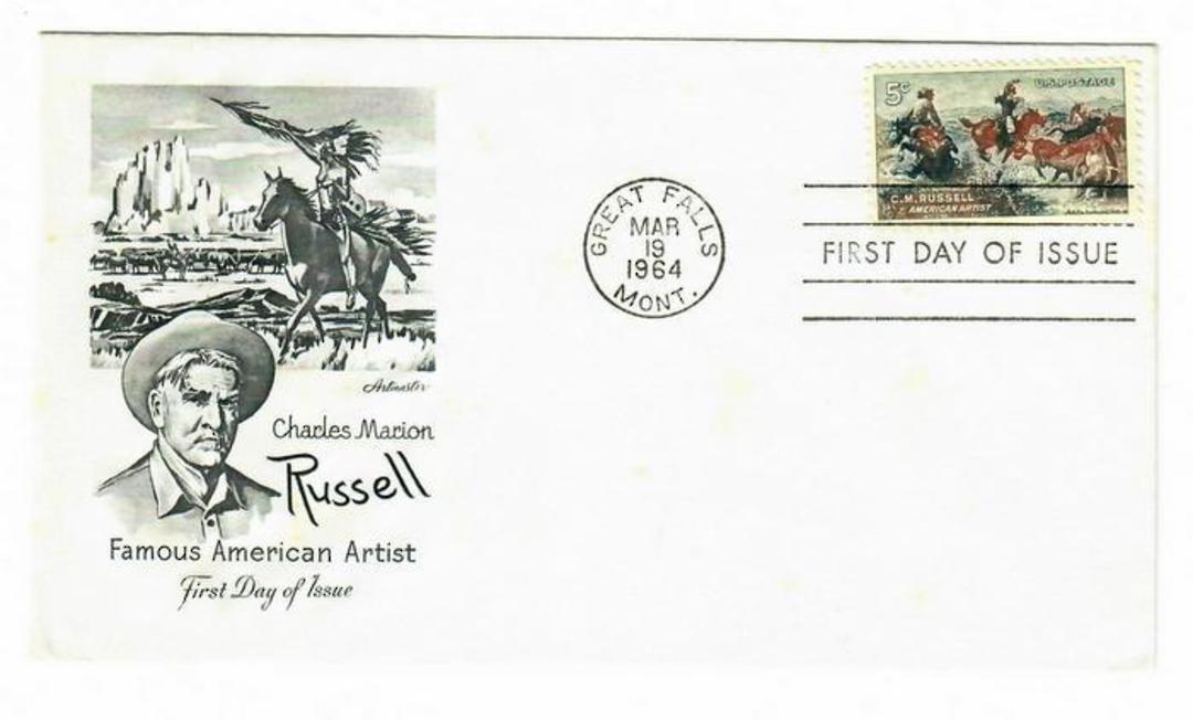 USA 1964 Charles M Russell Artist on first day cover. - 31199 - FDC image 0