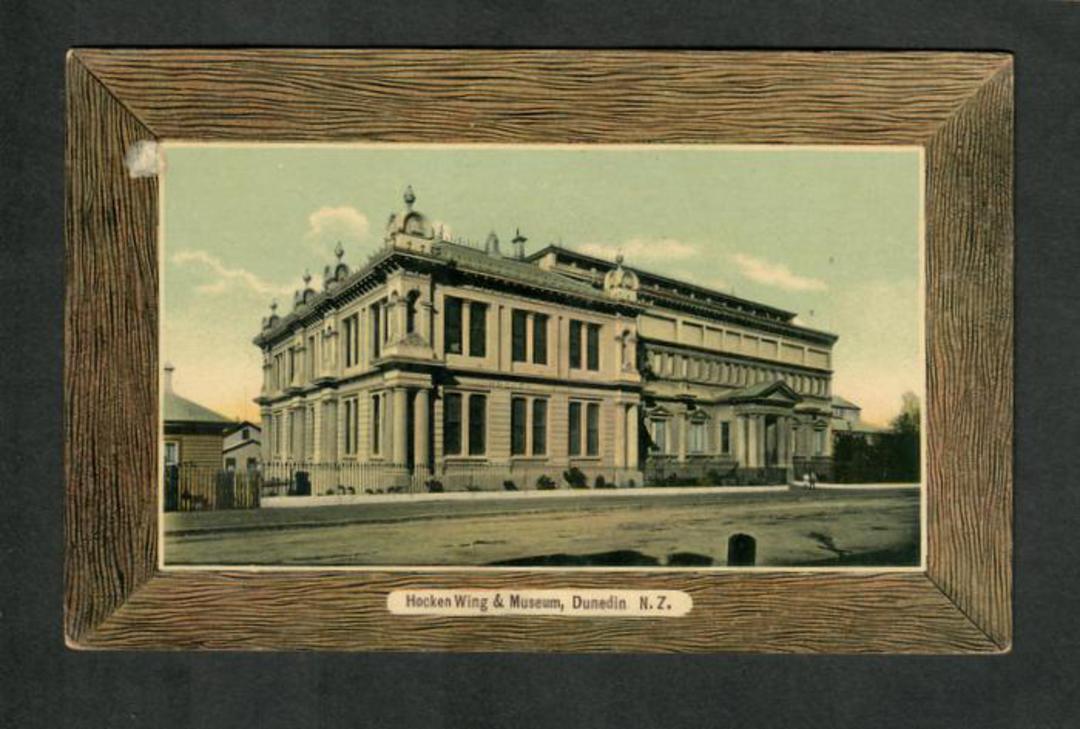 Coloured postcard of Hocken Wing and Museum Dunedin. - 49225 - Postcard image 0