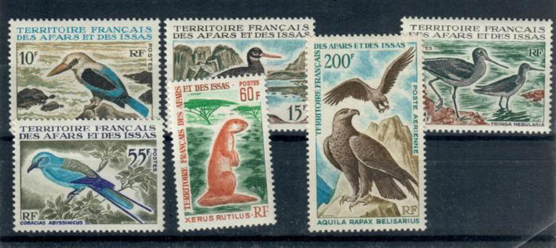 FRENCH TERRITORY OF THE AFARS AND THE ISSAS 1967 Birds. Set of 6. - 21441 - UHM image 0