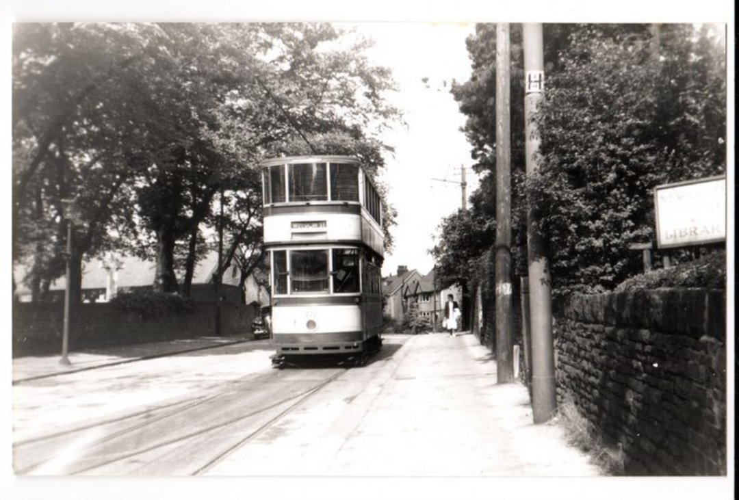 Real Photograph by tramspotter of Sheffield Corporation Tramways Car 272. - 242267 - Photograph image 0