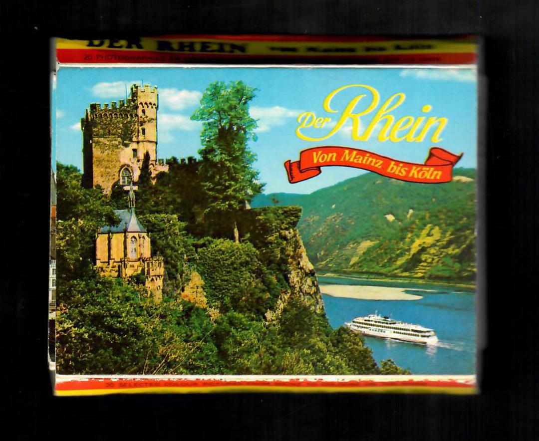 Fold-out pack of small size modern coloured postcards. Der Rhein. Mainz bis Koln. - 444845 - Postcard image 0