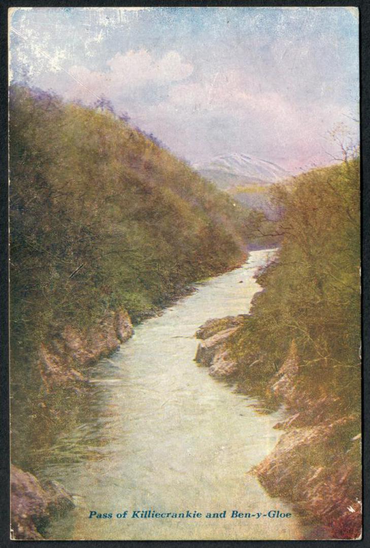 PASS of Killiiecrankie and Ben-y-Gloe. Art Card. - 42584 - Postcard image 0
