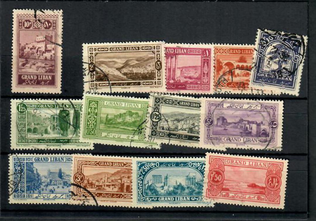 LEBANON 1925 Definitives. Set of 13. - 20078 - FU image 0